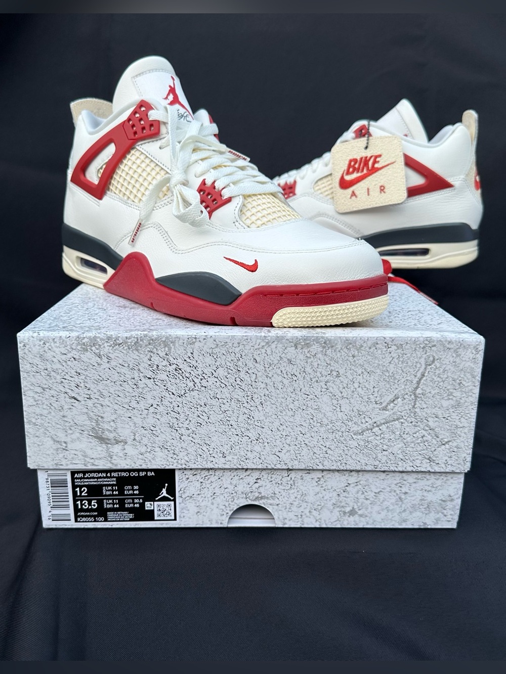 JORDAN 4 OG RETRO NIGEL SYLVESTER “BRICK AFTER BRICK” MENS 12 DEADSTOCK OG ALL